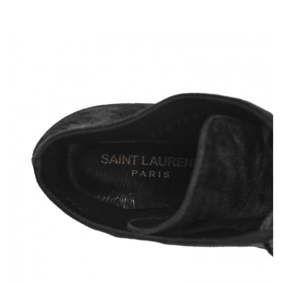 Saint Laurent Kiki Suede Lace Up Boots - Picture 6 of 8